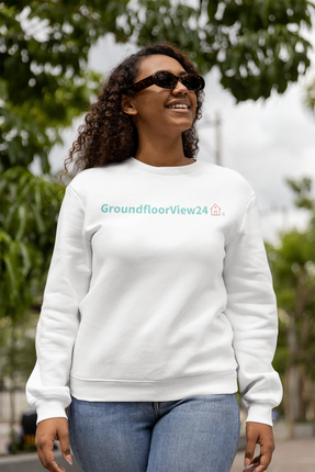 Unisex organic raglan sweatshirt Groundfloorview24 with House