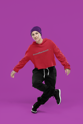 Crop Hoodie Groundfloorview24 with House