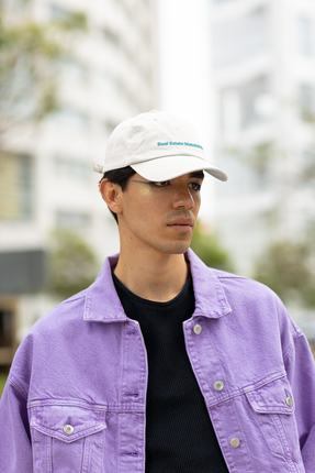 Albania Distressed Dad Hat Real Estate Matching with 3 Logos.