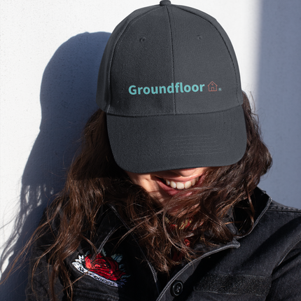Austria Pastel baseball hat Groundfloor with 3 Logos.