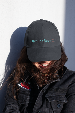 Austria Pastel baseball hat Groundfloor with 3 Logos.