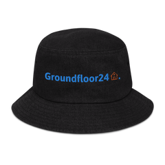 Collection image for: Distressed denim bucket hat Groundfloor