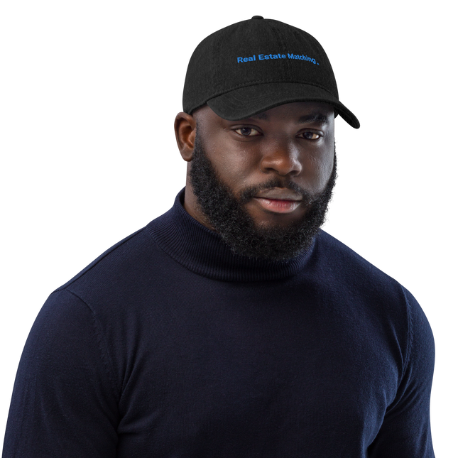 Finland Denim Hat Real Estate Matching with 3 Logos