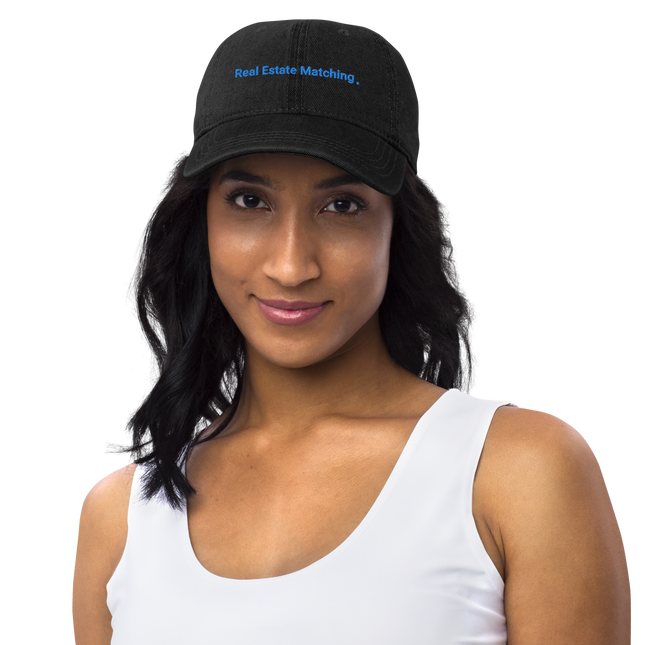Italy Denim Hat Real Estate Matching with 3 Logos