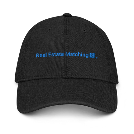 France Denim Hat Real Estate Matching with 3 Logos.