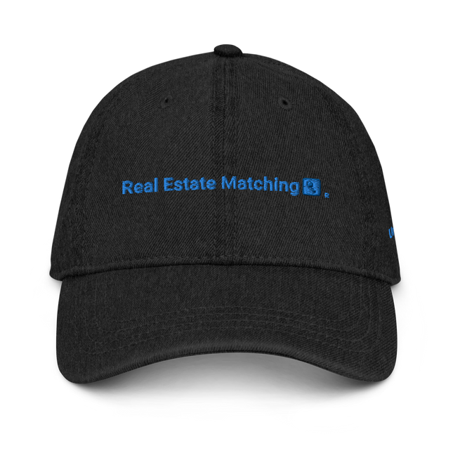 United Kingdom Denim Hat Real Estate Matching with 3 Logos.