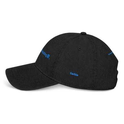 Serbia Denim Hat Real Estate Matching with 3 Logos.