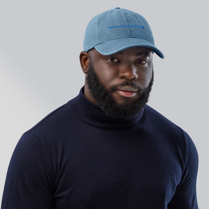 Cyprus Denim Hat Real Estate Matching24 with 3 Logos