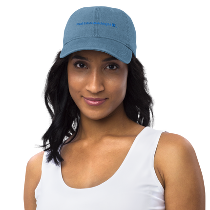Spain Denim Hat Real Estate Matching24 with 3 Logos