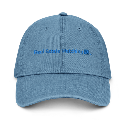 Albania Denim Hat Real Estate Matching with 3 Logos.