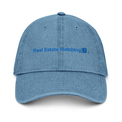 Malta Denim Hat Real Estate Matching with 3 Logos.