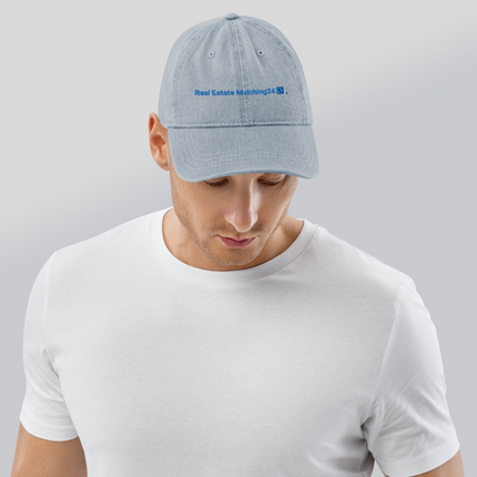 Luxembourg Denim Hat Real Estate Matching24 with 3 Logos