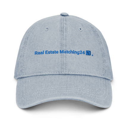 Finland Denim Hat Real Estate Matching24 with 3 Logos