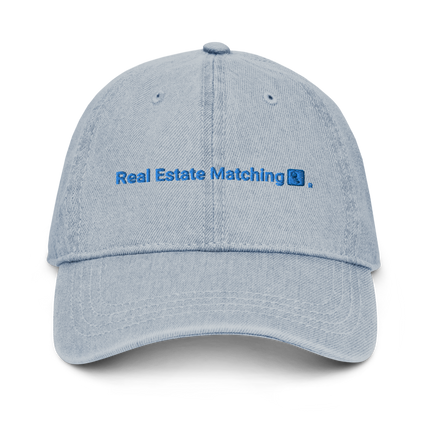 Bulgaria Denim Hat Real Estate Matching with 3 Logos.