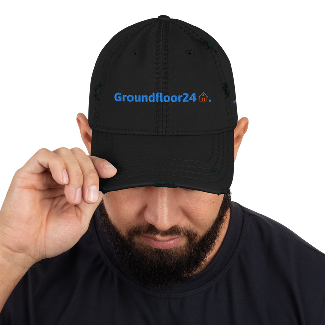 Bosnia and Herzegovina Distressed Dad Hat Groundfloor24 with 3 Logos.