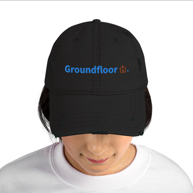 Bulgaria Distressed Dad Hat Groundfloor with 3 Logos.
