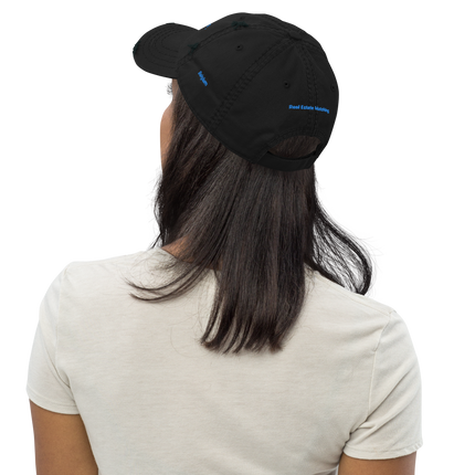 Belgium Distressed Dad Hat Real Estate Matching with 3 Logos