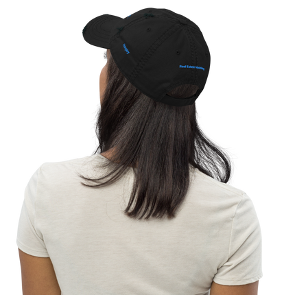 Hungary Distressed Dad Hat Real Estate Matching with 3 Logos