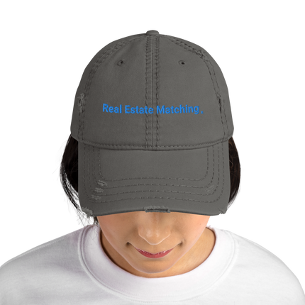 Serbia Distressed Dad Hat Real Estate Matching with 3 Logos