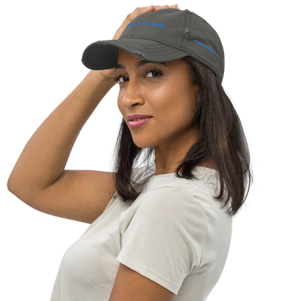 North Macedonia Distressed Dad Hat Real Estate Matching with 3 Logos