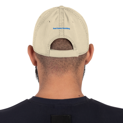 Austria Distressed Dad Hat Real Estate Matching with 3 Logos