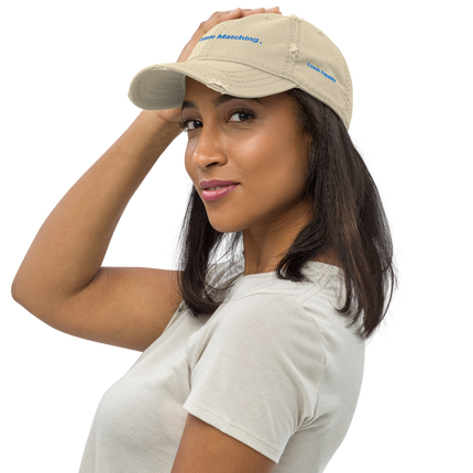 Czech Republic Distressed Dad Hat Real Estate Matching with 3 Logos