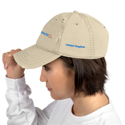 United Kingdom Distressed Dad Hat Real Estate Partner24 with 3 Logos.
