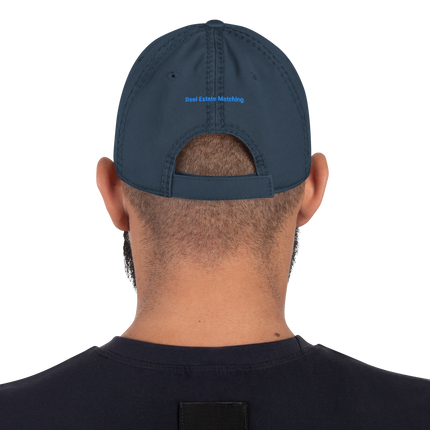 Cyprus Distressed Dad Hat Real Estate Matching with 3 Logos