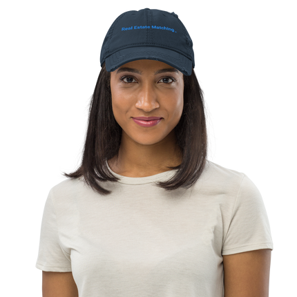 Croatia Distressed Dad Hat Real Estate Matching with 3 Logos