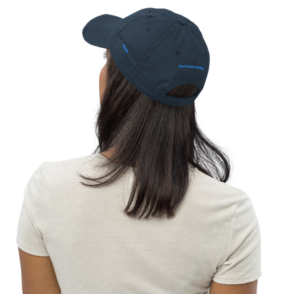 Belgium Distressed Dad Hat Real Estate Matching with 3 Logos
