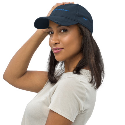 Hungary Distressed Dad Hat Real Estate Matching with 3 Logos