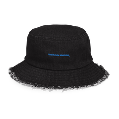 Collection image for: Distressed denim bucket hat Real Estate Matching