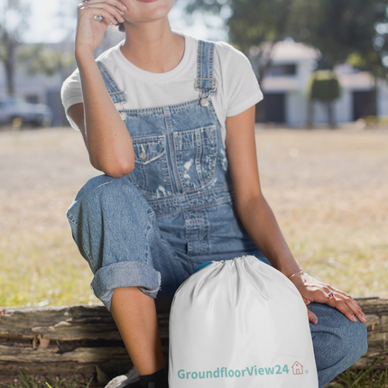 Drawstring bag Groundfloorview24 with House
