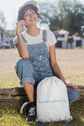 Drawstring bag Groundfloorview24 with House