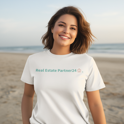 Youth crew neck t-shirt with Real Estate Partner24 Logo