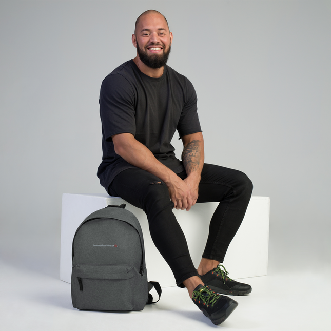 Embroidered Backpack Groundfloorview24 with House