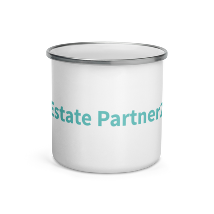Enamel Mug with Real Estate Partner24 Logo