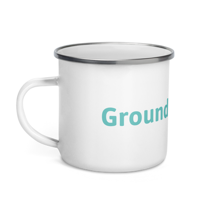 Enamel Mug with Groundfloor24 Logo