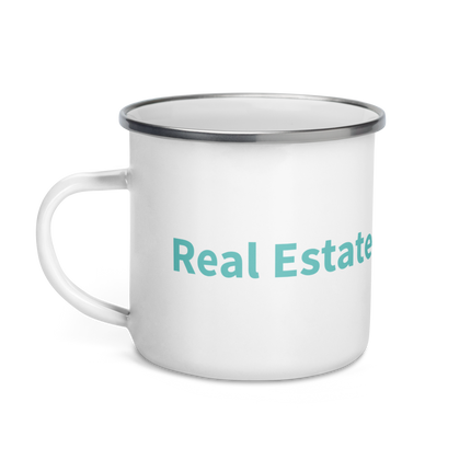 Enamel Mug with Real Estate Partner24 Logo