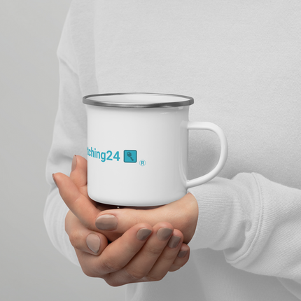 Enamel Mug with Real Estate Matching24 Logo