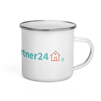 Enamel Mug with Real Estate Partner24 Logo