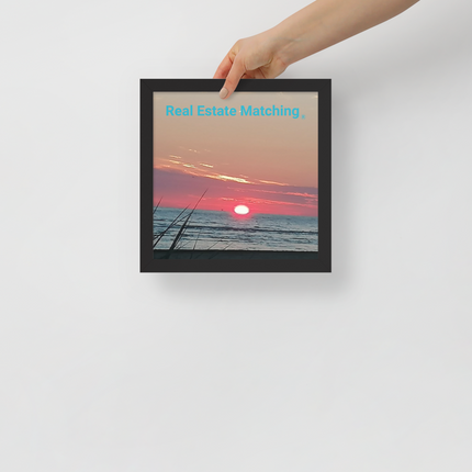 Beautiful Framed poster with Real Estate Matching Logo