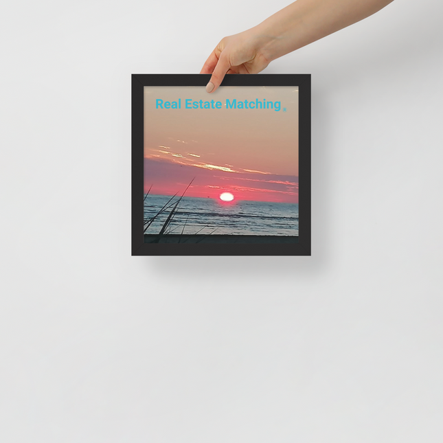 Beautiful Framed poster with Real Estate Matching Logo