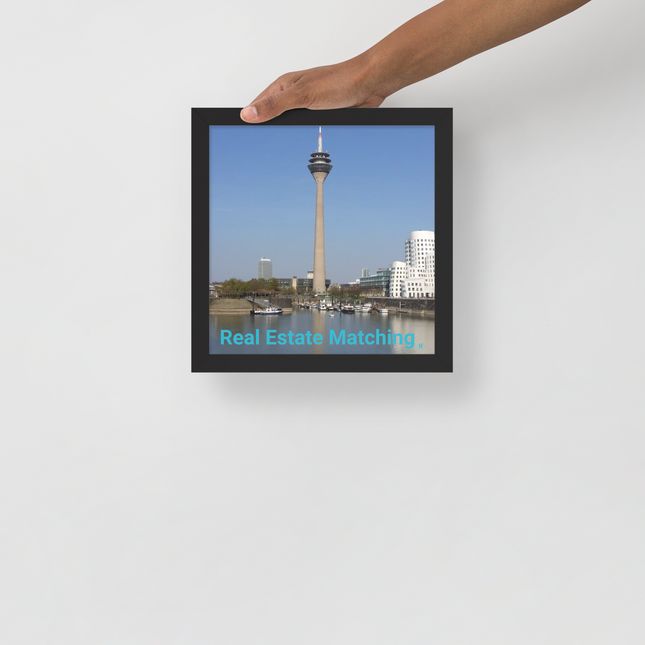 Lovely Sinari Framed poster with Real Estate Matching Logo