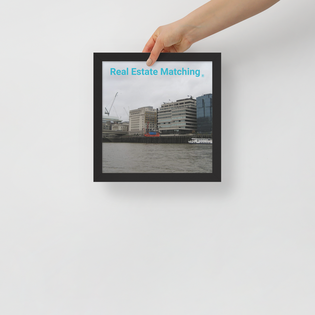 Beautiful Place Framed poster with Real Estate Matching Logo