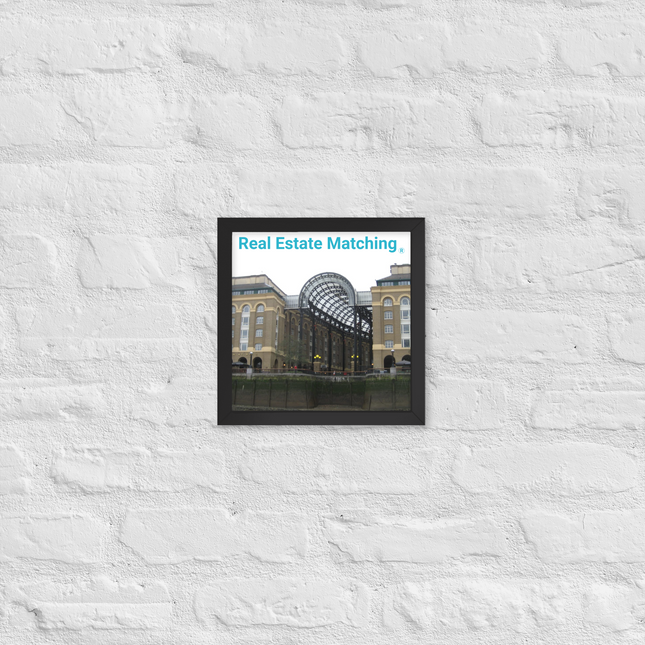 Hay's Galleria Framed poster with Real Estate Matching Logo