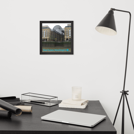 Hay's Galleria Framed poster with Real Estate Matching24 Logo