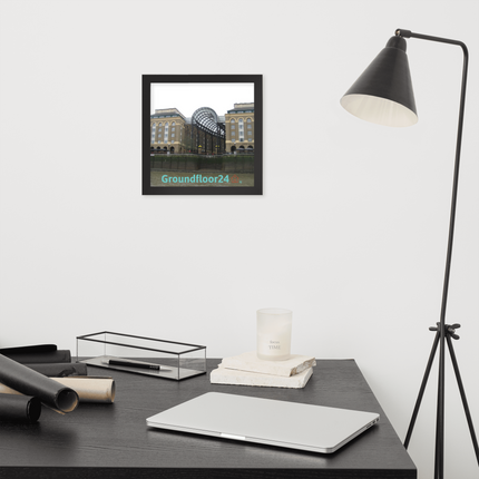 Hay's Galleria Framed poster with Groundfloor24 Logo