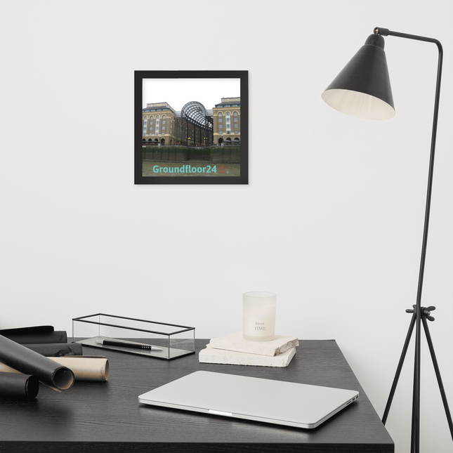 Hay's Galleria Framed poster with Groundfloor24 Logo