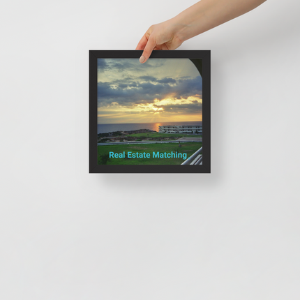 Natural View Framed poster with realestatematching without key Logo